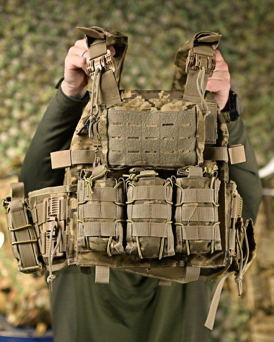 Плитоноска 4 точки сброса 7.62 пиксель   ПП4631 Одесса - изображение 8