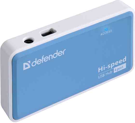 USB-хаб Defender Quadro Power+Adapter 4xUSB 2.0 220V (83503) (6054145) Київ