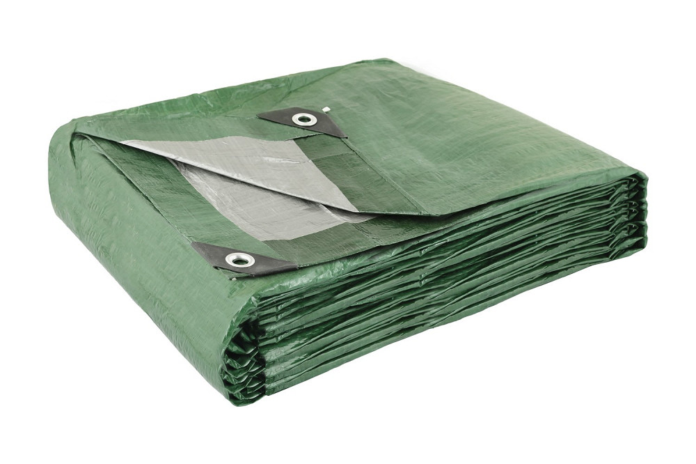 MASTERTOOL Тент MASTERTOOL GREEN/SILVER 5х8 м двосторонній 130 г/м² 89-1508 Коломия - фото 6