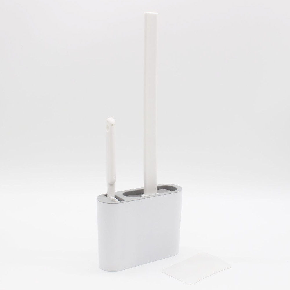 Йоржик для унітазу з гнучкою силіконовою щіткою 2в1 / Набір йоржик і щітка для туалету / Туалетний йоржик Київ - фото 10