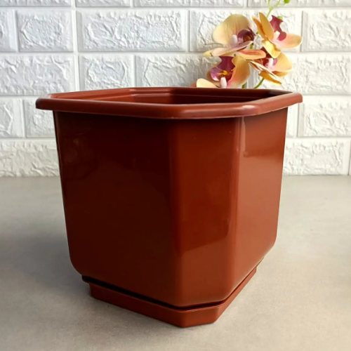 Вазон Дама з підставкою 12*12см теракот Алеана Житомир - изображение 5