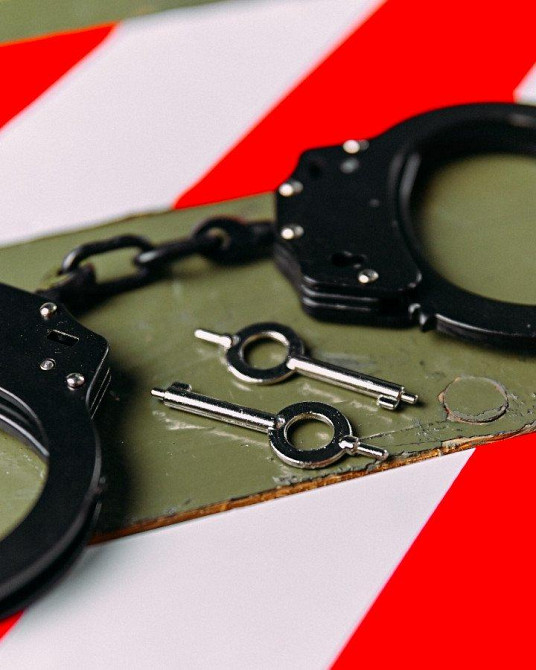 Справжні сталеві наручники для поліції Чорні ПП7556 Одеса - фото 4