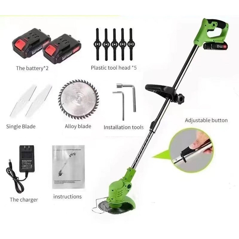 Тример для трави та кущів акумуляторний Krafftec AZ-144 Одеса - фото 2