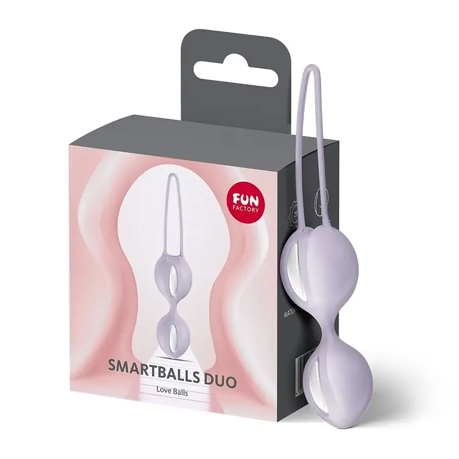 Вагінальні кульки Fun Factory SMARTBALLS DUO Purple, 2 шт, діаметр 3,2 та 3,6 см Львів - фото 7