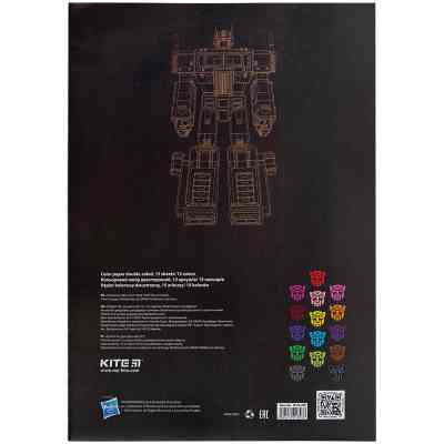Кольоровий папір Kite А4 двосторонній Transformers 15арк/15 кол (TF24-250) Вінниця