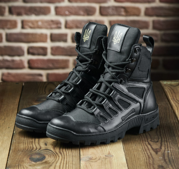Чоловічі шкіряні черевики демісезонні (чорні) PATRIOT BRC-4 Харків - фото 5