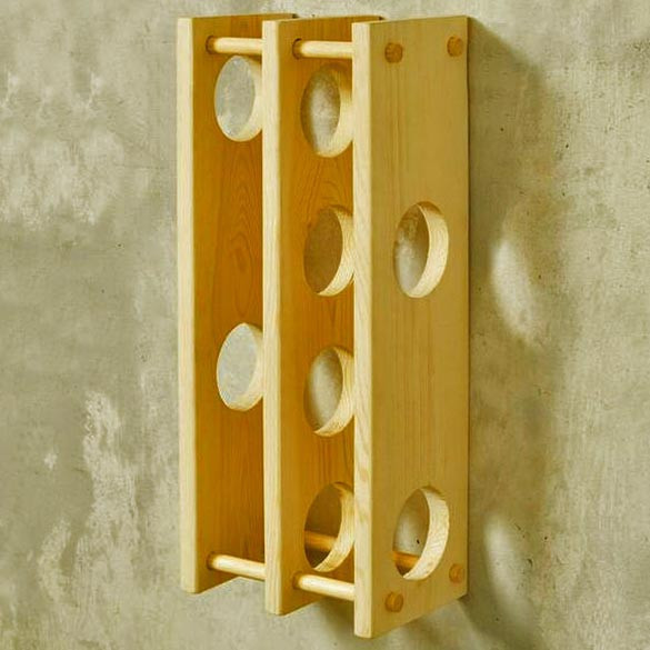 Настенная винная полка 