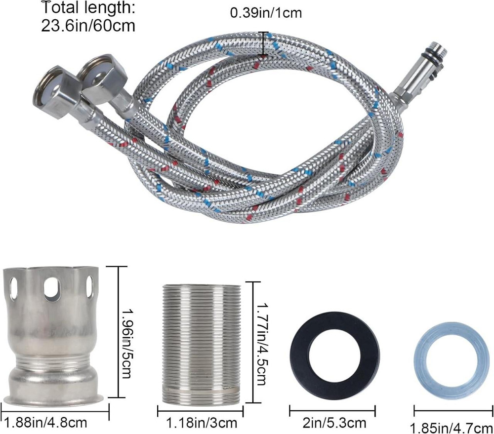 SLFYEE чорний змішувач для ванної кімнати, умивальника, матовий, комплект змішувача з нержавіючої сталі 304 Київ - фото 3