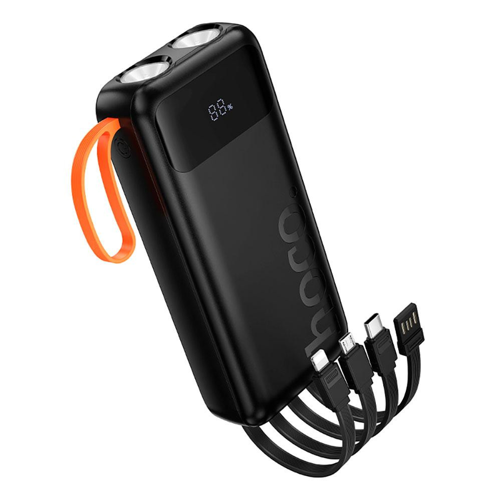 Зовнішній акумулятор Hoco J151A Spirit dual lighting four-cable power bank(20000mAh) Київ - фото 1
