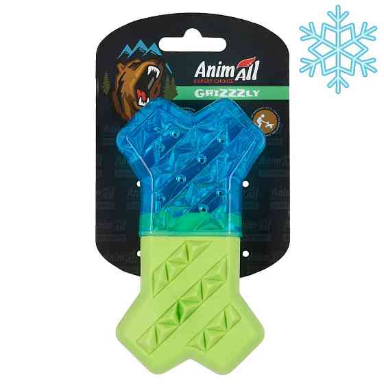 AnimAll GrizZzly АнимАлл Гризли Игрушка для собак косточка охлаждающая, 13.5×7.4 см Киев