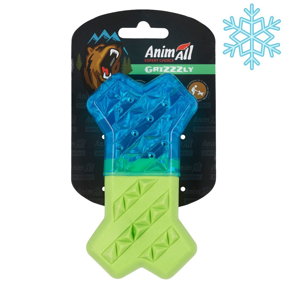 AnimAll GrizZzly АнимАлл Гризли Игрушка для собак косточка охлаждающая, 13.5×7.4 см Киев - изображение 1