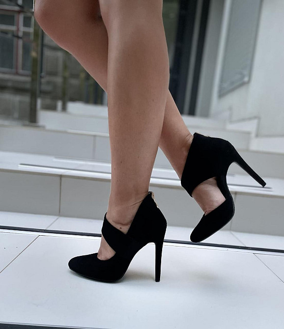 Vices Туфлі жіночі VICES чорні екозамша висота каблука 10 см розміри 36р.40р. (1130-1) Коломыя - изображение 10