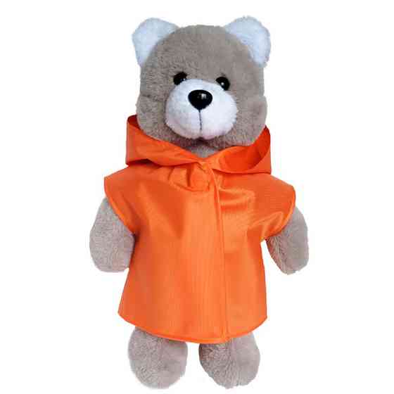 Мягконабивная игрушка пушистый Мишка МС 080501-05 в оранжевом плаще 35 см Винница
