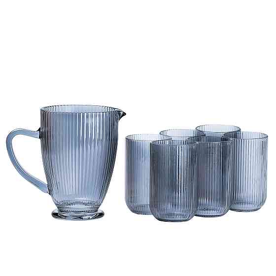 Кувшин і 6 стаканів янтарного кольору Київ