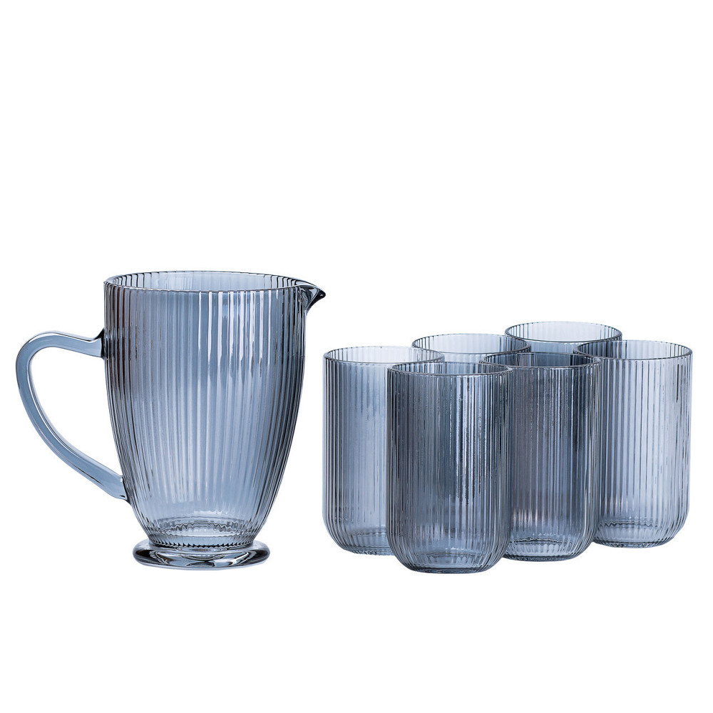 Кувшин і 6 стаканів янтарного кольору Київ - фото 1