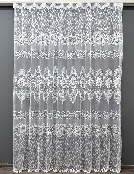 Тюль VR-Textil 1263т Жакард Білий 300х270 см (40-073) Київ - фото 2