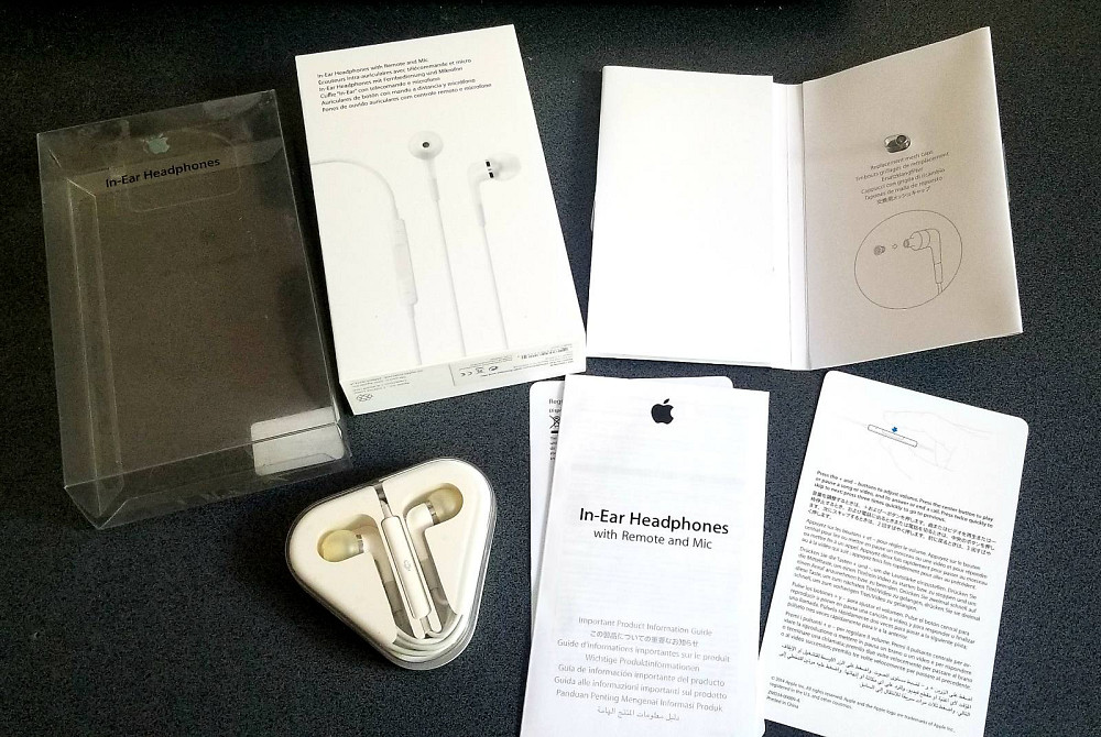 Провідні навушники гарнітура Apple ME186ZM/B з мікрофоном Луцьк - фото 1