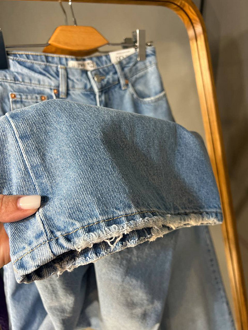 Джинсы женские Twin 1537-420 Palazzo Wide leg широкие палаццо высокая талия голубые, голубой, 38, 38, 80 см, 114 см Киев - изображение 19