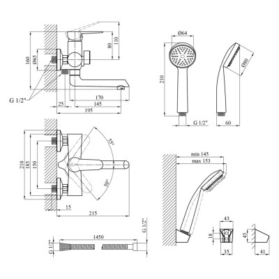 Змішувач Kroner KRM Elbe - C060 Вінниця - фото 8