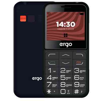 Мобильный телефон Ergo R231 Black Винница