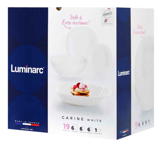 Сервіз Luminarc Carine White, 19 предметів (7082602) Київ