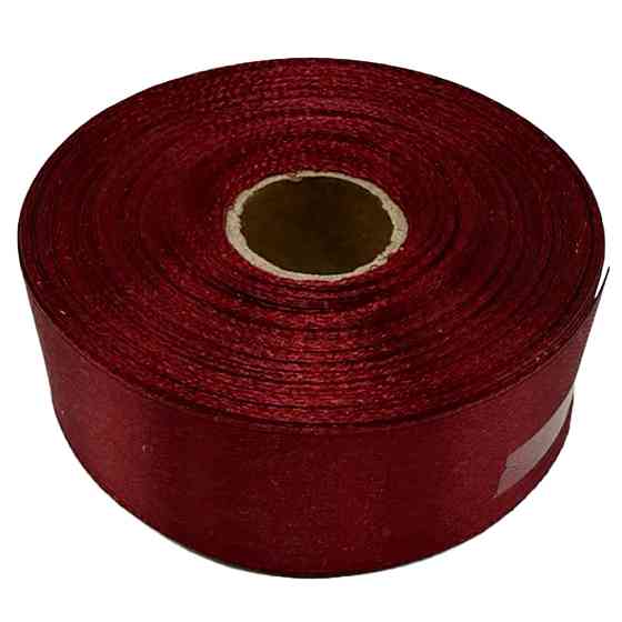 Атласная лента для рукоделия АБ-324, 2,5 см х 23 м, бордо Винница