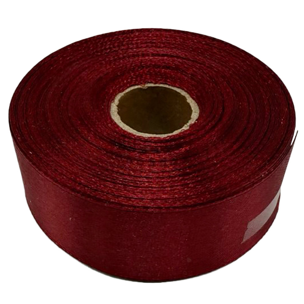 Атласная лента для рукоделия АБ-324, 2,5 см х 23 м, бордо Винница - изображение 1