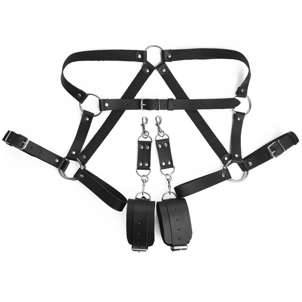 Бондажный набор Art of Sex – Bondage set Anasteisha L-2XL, черный Sex Aura Киев - изображение 3