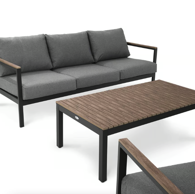 Комплект садових меблів Di Volio Tivoli графітовий/сірий Киев - изображение 2