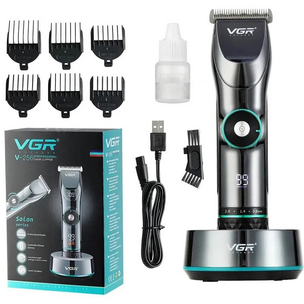 Професійна машинка для стрижки волосся VGR V-256 + 6 насадок Київ - фото 1