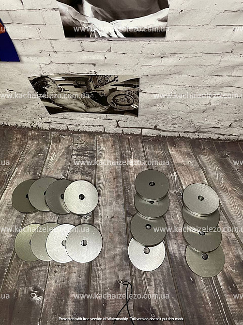 Диски 2, 3, 4, 5, 10 кг на гриф 25 мм Гантелі, гирі, штанги і диски металеві Київ - фото 2