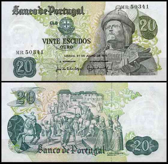 Португалия / Portugal 20 escudos 1971 Pick 173 UNC Полтава