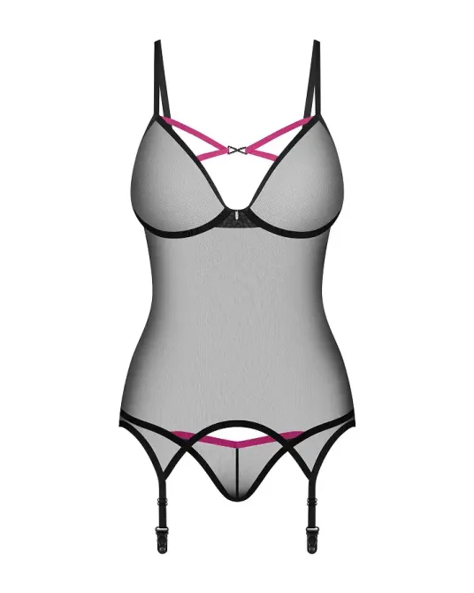 Корсет Obsessive Novenes corset & thong M/L Львів - фото 4