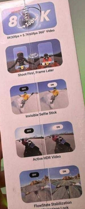 Екшн камера Insta360 X4 8K 360 - Нова. Киев - изображение 2