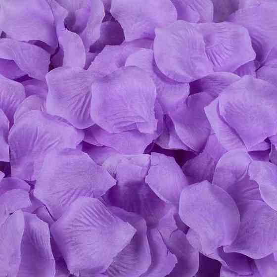 Пелюстки троянд штучні 200 штук 45 на 45 мм бузковий Київ