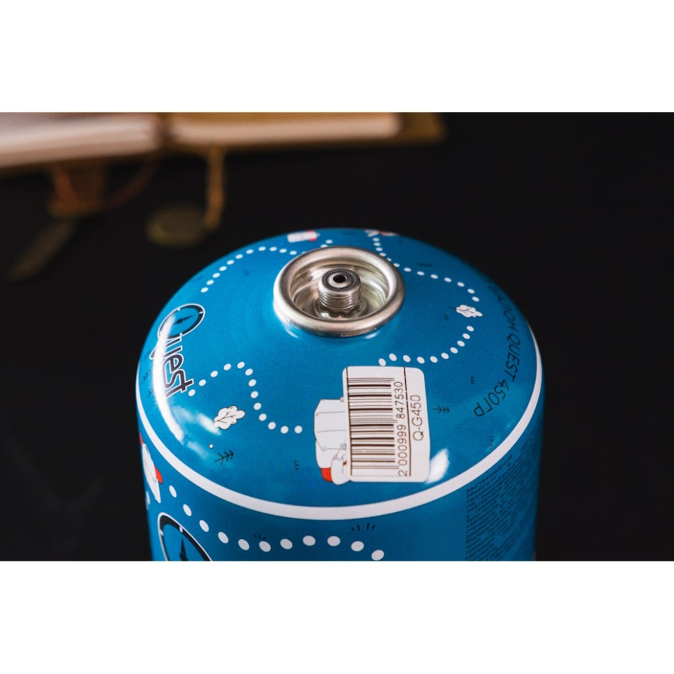 Набір Газовий пальник титановий BRS-3000T + Газовий балон різьбовий бутановий Quest, 450гр Київ - фото 8