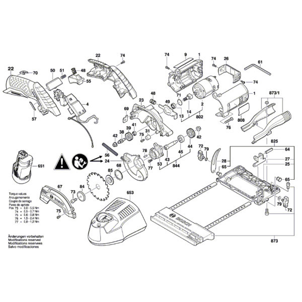 Аккумуляторная дисковая пила Bosch GKS 12V-26 12В, 85 мм, 1400 об/мин, без АКБ Киев - изображение 3