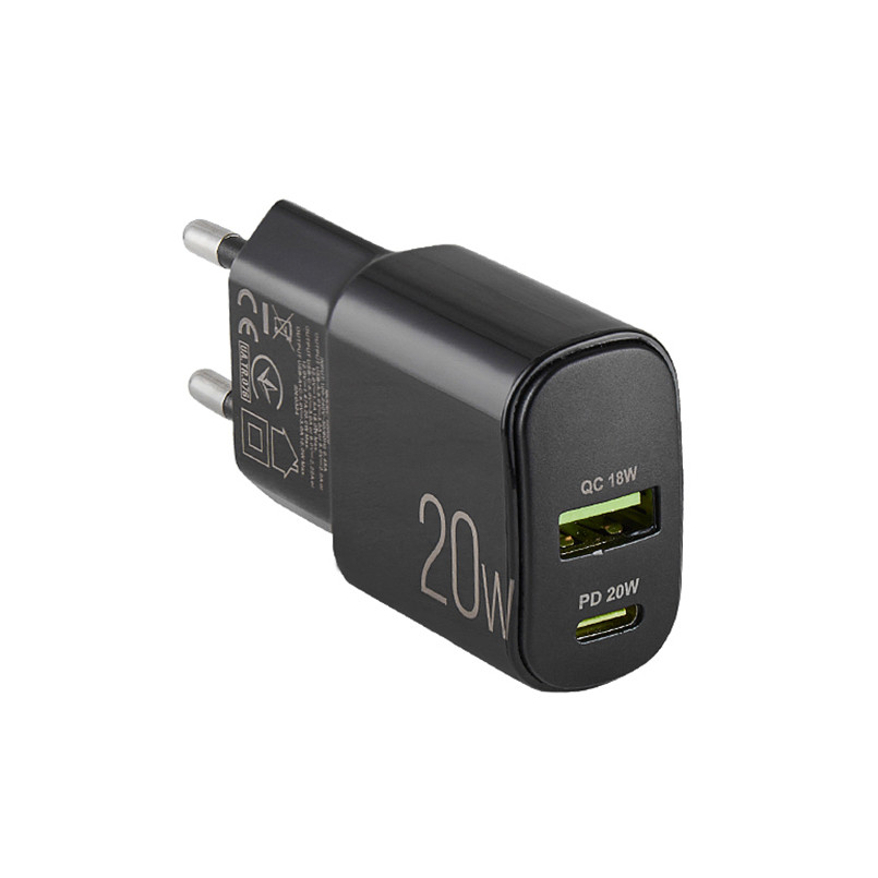Сетевое зарядное устройство Winso Pro PD20W USB-C+USB-A черный Львов - изображение 1