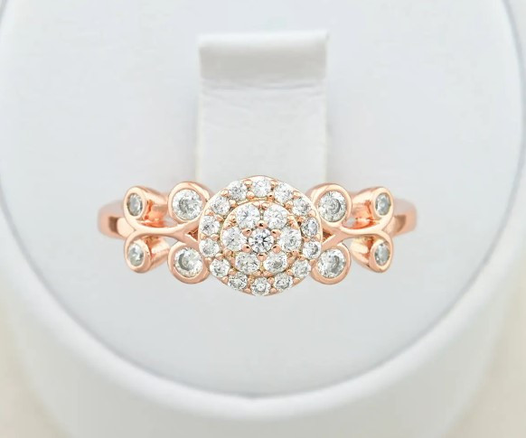 Кольцо Xuping 14652, 18 размер (ширина 7мм), белые фианиты, позолота РО Киев - изображение 2