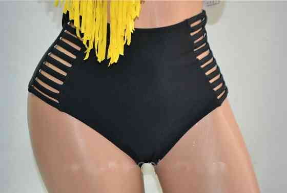 Купальник з високою талією жіночий жовто-чорний Київ