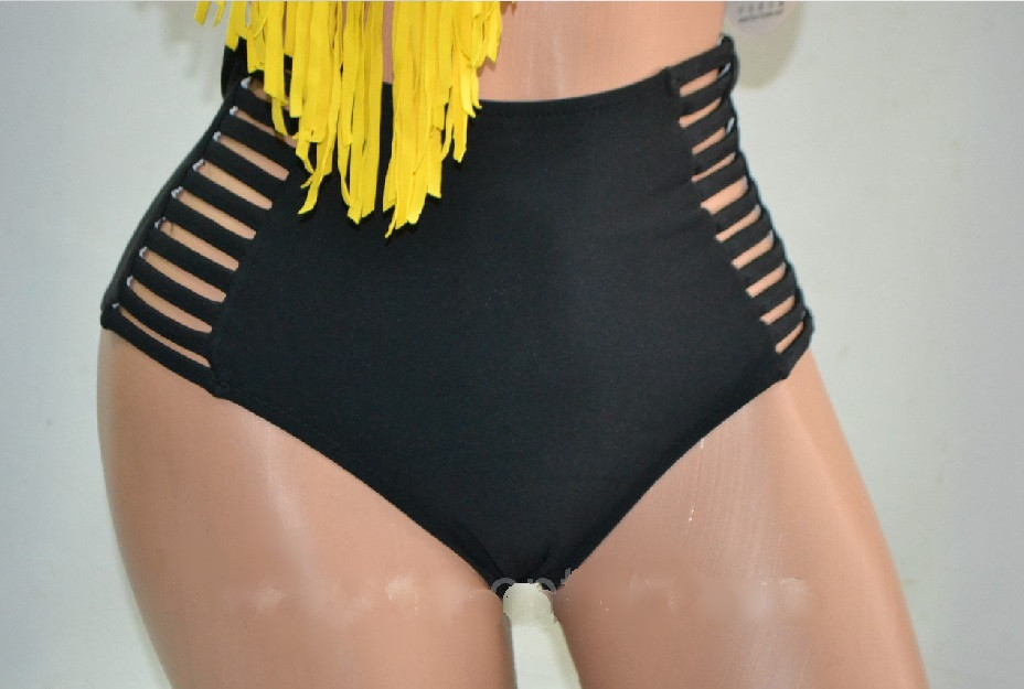 Купальник с высокой талией женский желто-черный Киев - изображение 4
