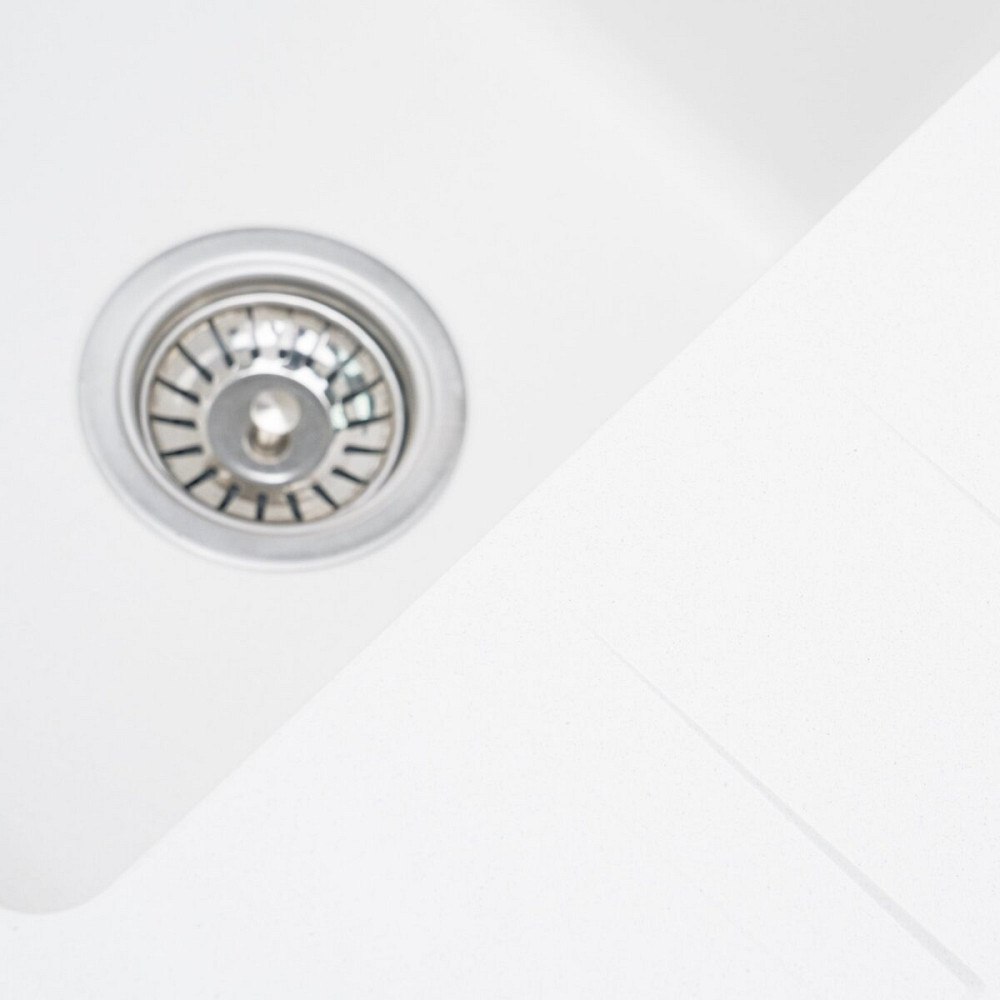 VALESO Гранітна мийка для кухні VALESO LIANA 6243 матова Білосніжна Коломия - фото 12