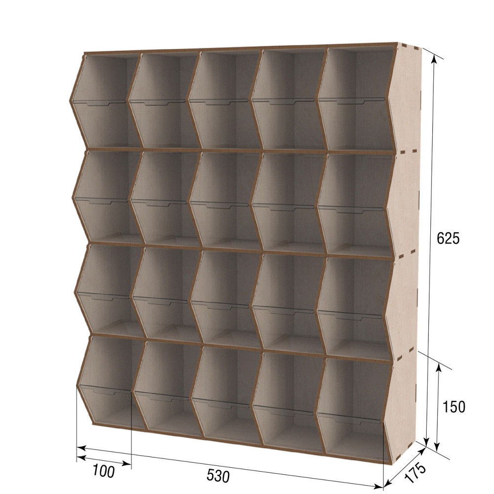 Диспенсер EKOSTAR для цукерок, снеків, горіхів, круп на 20 комірок Київ - фото 4