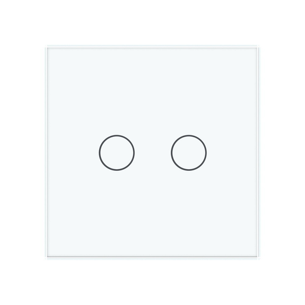 Сенсорна кнопка 2 сенсора Імпульсний вимикач Livolo білий скло (VL-C702H-11) Коломыя - изображение 3