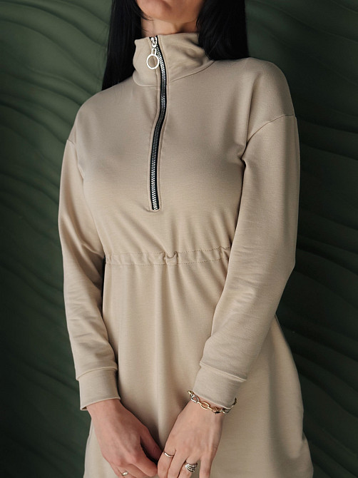 Трикотажна сукня оверсайз на кулісці "Answer" | Батал Київ - фото 3