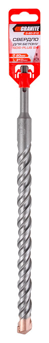 GRANITE Свердло для бетону GRANITE SDS-PLUS S4 20×310 мм 0-20-310 Коломия - фото 4