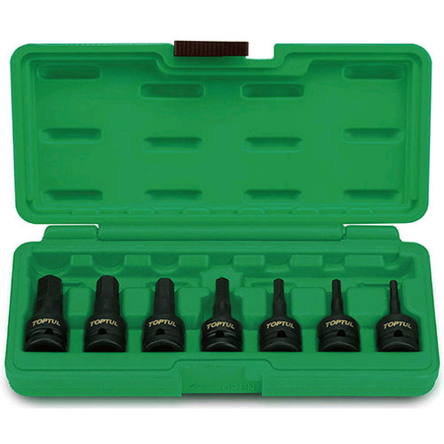Набір насадок ударних HEX TOPTUL 1/2" 4-14мм 7 од. GDAI0702 Чернігів - фото 1