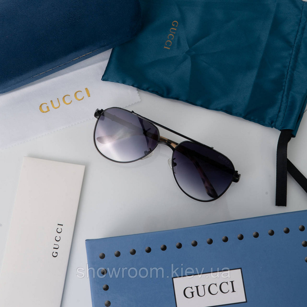 Чоловічі сонцезахисні окуляри GG (7872) black Київ - фото 4