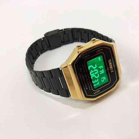 Армійський годинник топ SKMEI 1647GDBK, Хороший наручний годинник чоловічий, KS-613 Водонепроникний годинник Київ