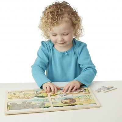 Пазл Melissa&amp;Doug Мега 4 в 1 "Сафарі" (MD9366) Вінниця - фото 3